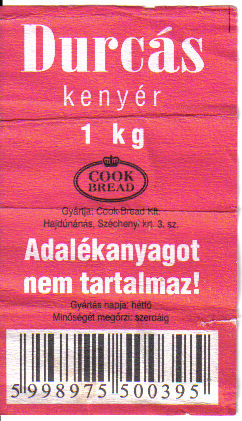 Durcás kenyér