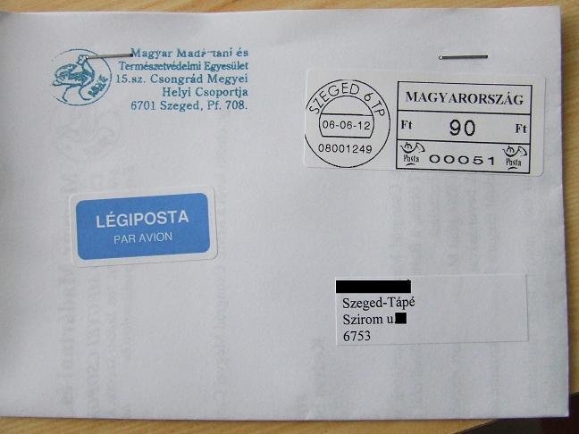 Helikopteres levélkézbesítés