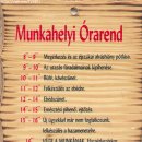 Munkahelyi órarend