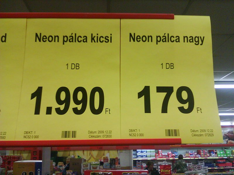 Bombaár a Penny-ben