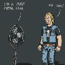 Huge metal fan