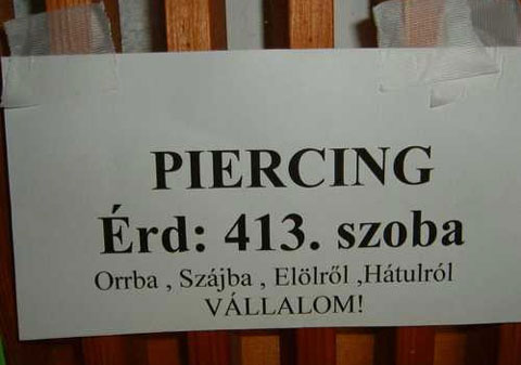 Piercing