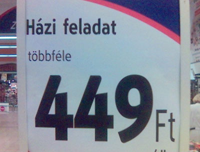 Házi feladat