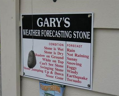 Időjárás-előrejelző kő