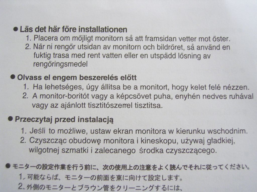 Monitor beállítása